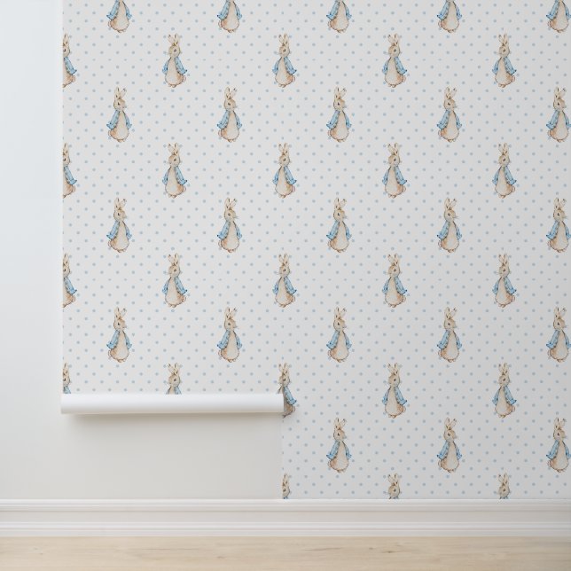 Papel Pintado Medio Pedro el conejo Beatrix Polka Punto (Solicitud)