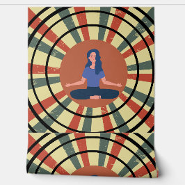 Papel Pintado Meditación en círculos: energía tranquila en una d
