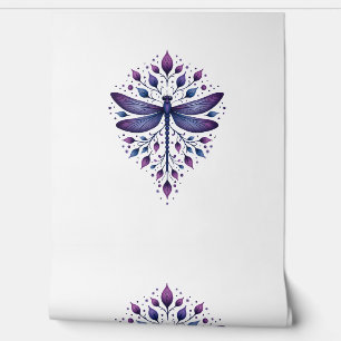 Papel Pintado Meditación Geometría Fractal Espiritual Yoga Dragó