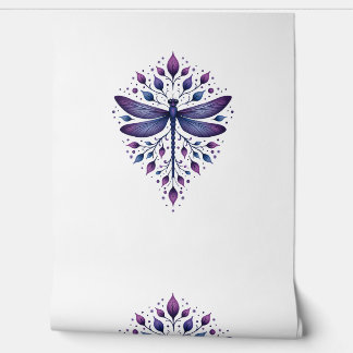 Papel Pintado Meditación Geometría Fractal Espiritual Yoga Dragó