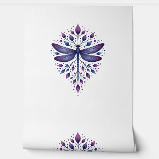 Papel Pintado Meditation Fractal Geometry Spiritual Yoga Dragonf