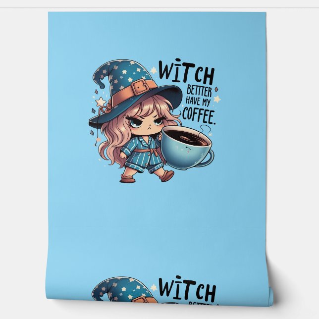 Papel Pintado Mejor Que Mi Café Decore Halloween Gracioso (Desenrollar)