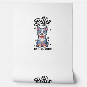 Papel Pintado Mejor vida con perro de ganado australiano