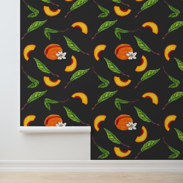 Papel Pintado Melocotones y flores del sur (Solicitud)