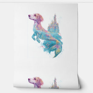 Papel Pintado Mermaid Mutt - Perro de fantasía subacuático
