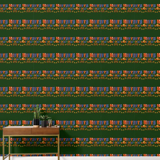 Papel Pintado Merry Christmas  Holiday (Pasillo)