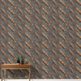 Papel Pintado Metal Gris Oxidado
