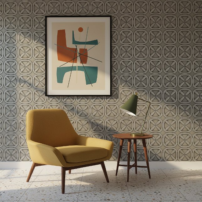 Papel Pintado Metallic Geometric Tarnished Silver #5 ID1227 (Subido por el creador)