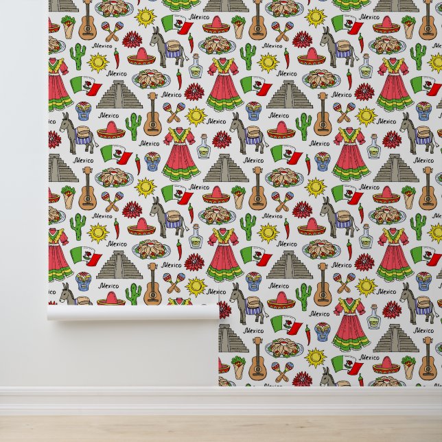 Papel Pintado México | Patrón de símbolos (Solicitud)