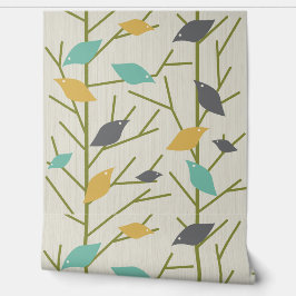 Papel Pintado Mid century modern Birdsong