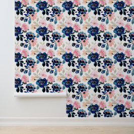 Papel Pintado Midnight Blue and Pink