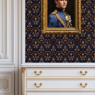 Papel Pintado Midnight Gold Baroque Princescore