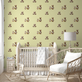 Papel Pintado Miel Sleepy Bears Nursery