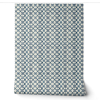 Papel Pintado Mini de encaje oceánico - Marina, Beige - Costa
