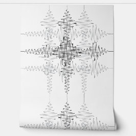 Papel Pintado Minimal Sound Wave Pattern Modern Style