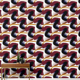 Papel Pintado Minimalismo geométrico moderno en Siena quemada