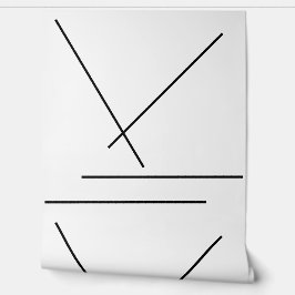 Papel Pintado Minimalista Moderno En Blanco Y Negro