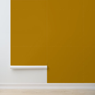 Papel Pintado Minimalista mostaza color liso y sólido moderno