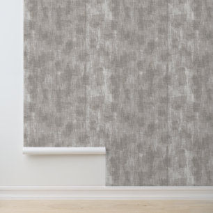 Papel Pintado Mínimo Texturizado Francés Provenza Gris Manchado