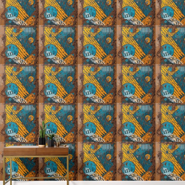 Papel Pintado Mixed Media Collage (Pasillo)