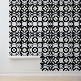 Papel Pintado Moda clásica Deco geométrico negro y blanco modern