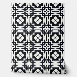 Papel Pintado Moda clásica Deco geométrico negro y blanco modern