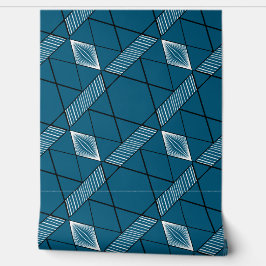 Papel Pintado Moda elegante Deco Geométrico Moderno Turquesa osc