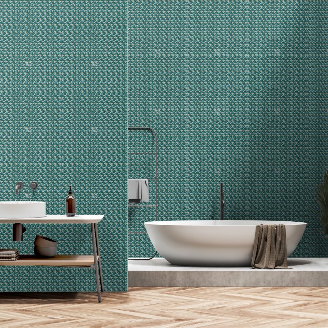 Papel Pintado Moda elegante Flor silvestre (Baño)