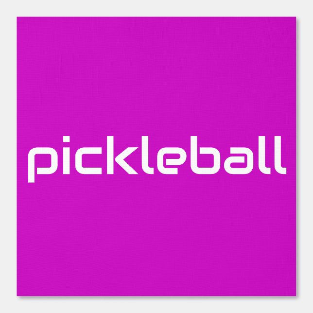 Papel Pintado Moda PICKLEBALL Blanco Texto Sobre Rosa Tropical B (Anverso)