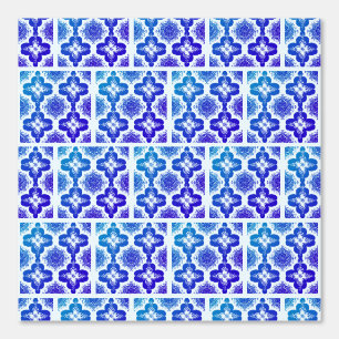 Papel Pintado Moda retro azul vibrante Bonito estética con estét