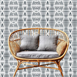 Papel Pintado Moda Vertical Y Horizontal Tirado Blanco Negro