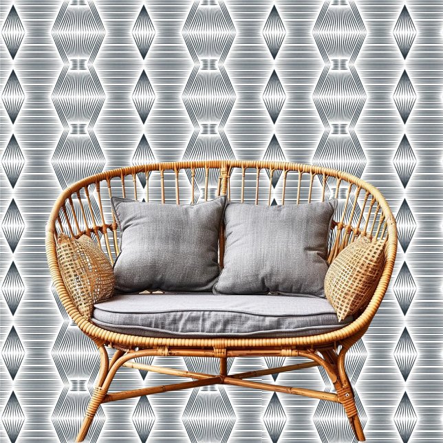 Papel Pintado Moda Vertical Y Horizontal Tirado Blanco Negro (Subido por el creador)
