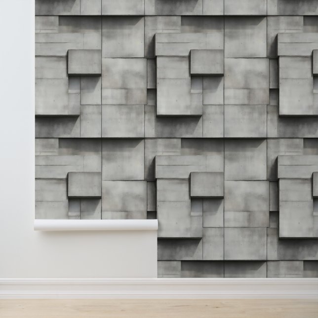 Papel Pintado Modelo de bloques de concreto (Solicitud)