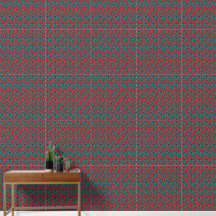 Modern Abstract Red Poppy Floral Pattern