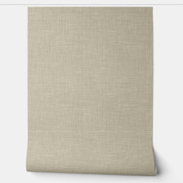 Papel Pintado Modern Beige Home Office Linen Look Texture