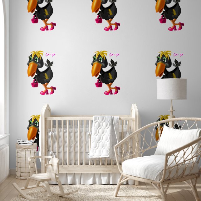 Papel Pintado Modern Bird Funny (Niños)