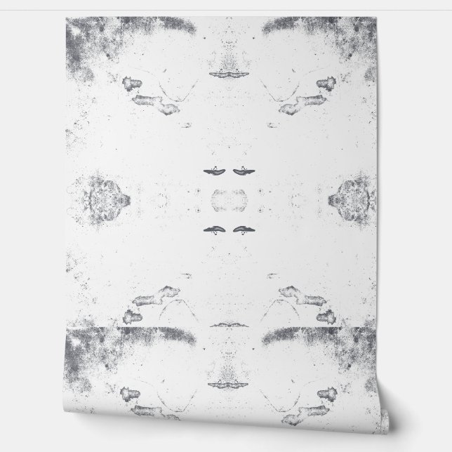 Papel Pintado Modern Black and White Abstract Seamless Pattern  (Desenrollar)