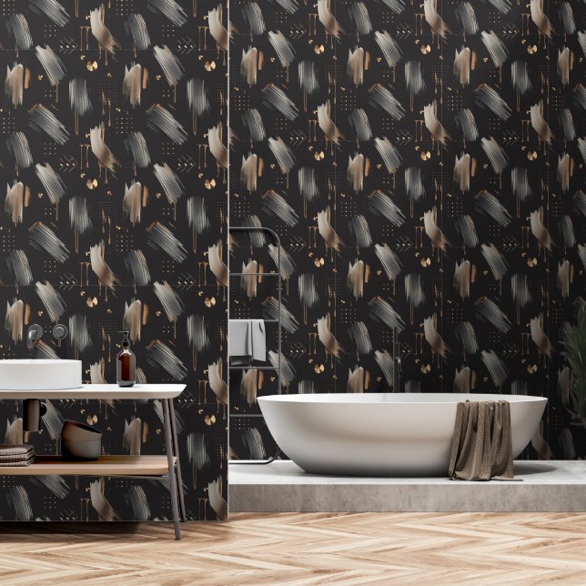 Papel Pintado Modern Labyrinth (Metallic Paint) Luxury (Baño)
