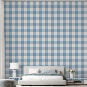 Papel Pintado Moderna 6" Buffalo Check Azul Claro