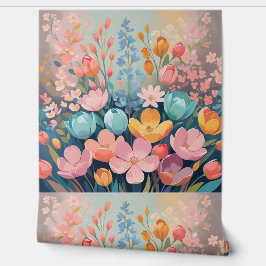 Papel Pintado Moderna floral Dream Garden Peel and Stick