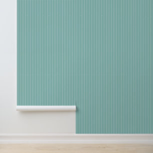 Papel Pintado Moderna moda 1" Pinstripe Luz Azul Verde azulado