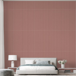Papel Pintado Moderna trendy 1" Pinstripe Terracotta