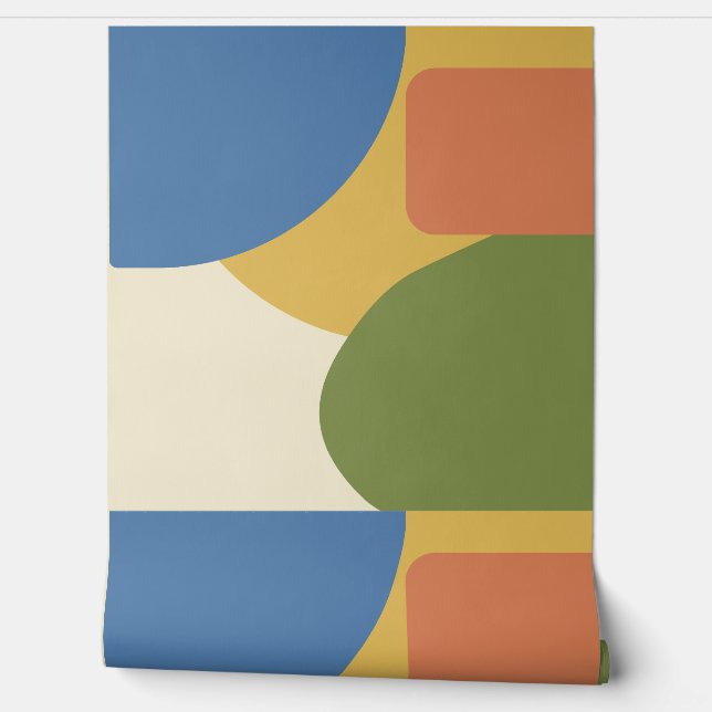 Papel Pintado Modernidad de mediados del siglo (Desenrollar)