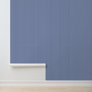 Papel Pintado Moderno 1" Pinstripe Azul de Moda