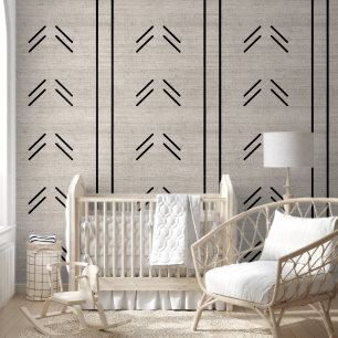Papel Pintado Moderno Africano Tendance Tela de Barro Beige