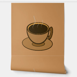 Papel Pintado Moderno café café marrón de mediados de siglo