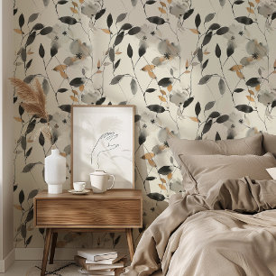 Papel Pintado Moderno Chinoiserie Patrón floral Peel & Stick