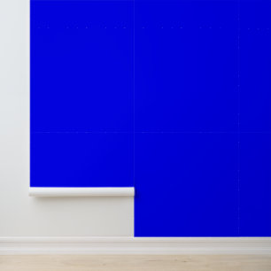 Papel Pintado Moderno color cobalto azul brillante liso y sólido