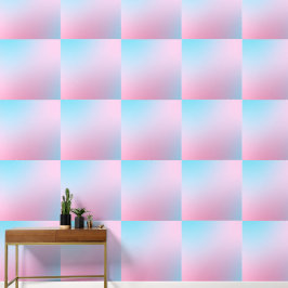 Papel Pintado Moderno Contemporáneo Verde Azul Rosa