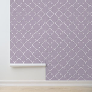 Papel Pintado Moderno Cuatrefoil Tinte Lila de Moda